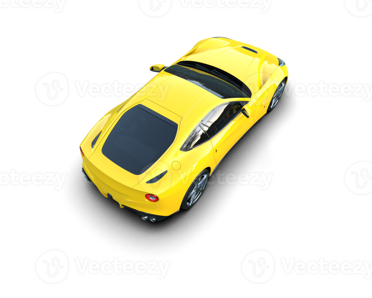 Realistic sport car isolated on background. 3d rendering - illustration png