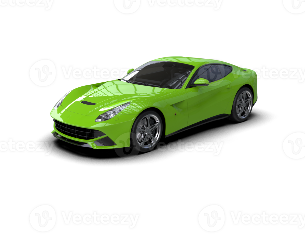 Realistic sport car isolated on background. 3d rendering - illustration png