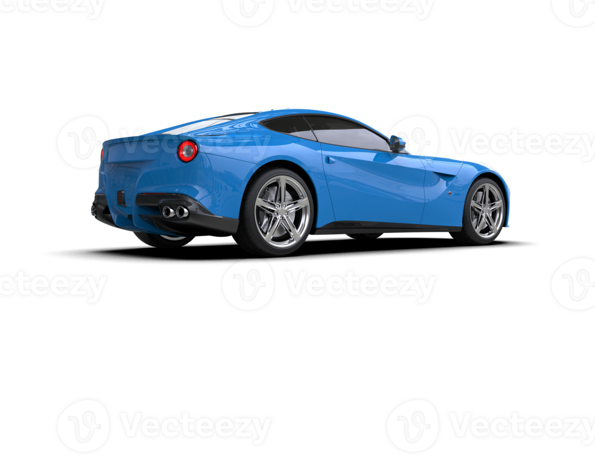 Realistic sport car isolated on background. 3d rendering - illustration png