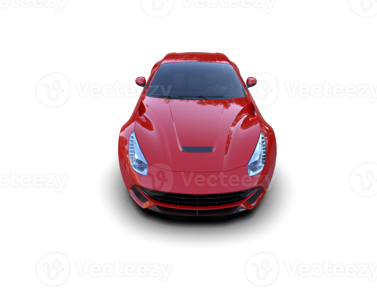 Realistic sport car isolated on background. 3d rendering - illustration png