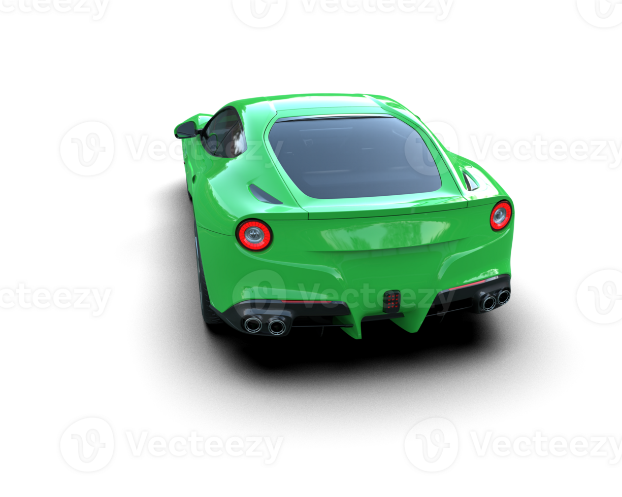 Realistic sport car isolated on background. 3d rendering - illustration png