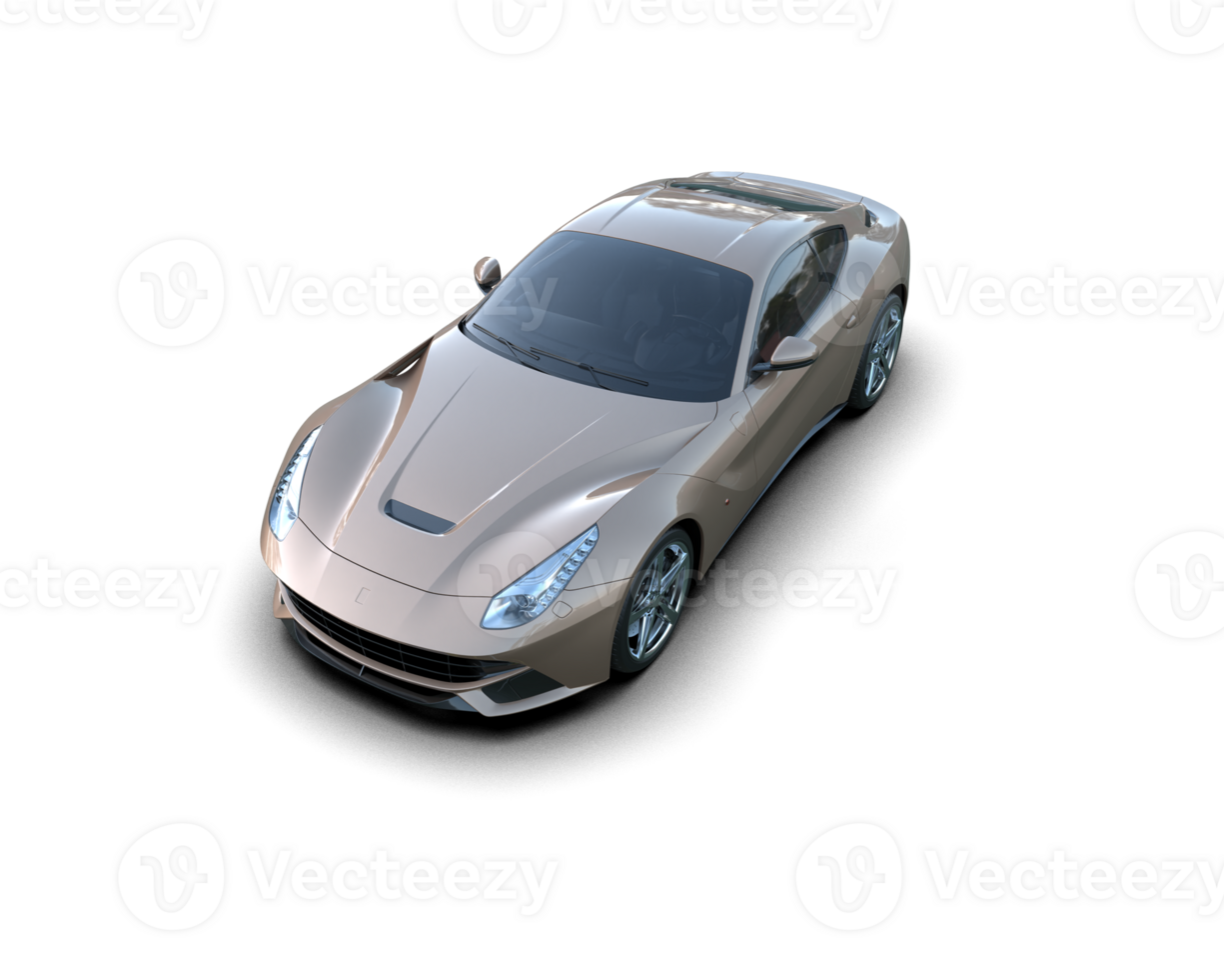 Realistic sport car isolated on background. 3d rendering - illustration png