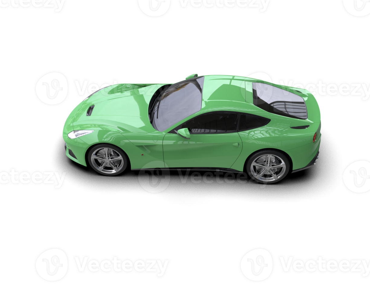 Realistic sport car isolated on background. 3d rendering - illustration png