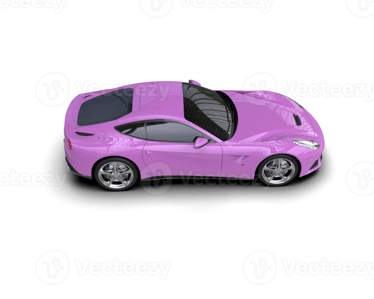 Realistic sport car isolated on background. 3d rendering - illustration png