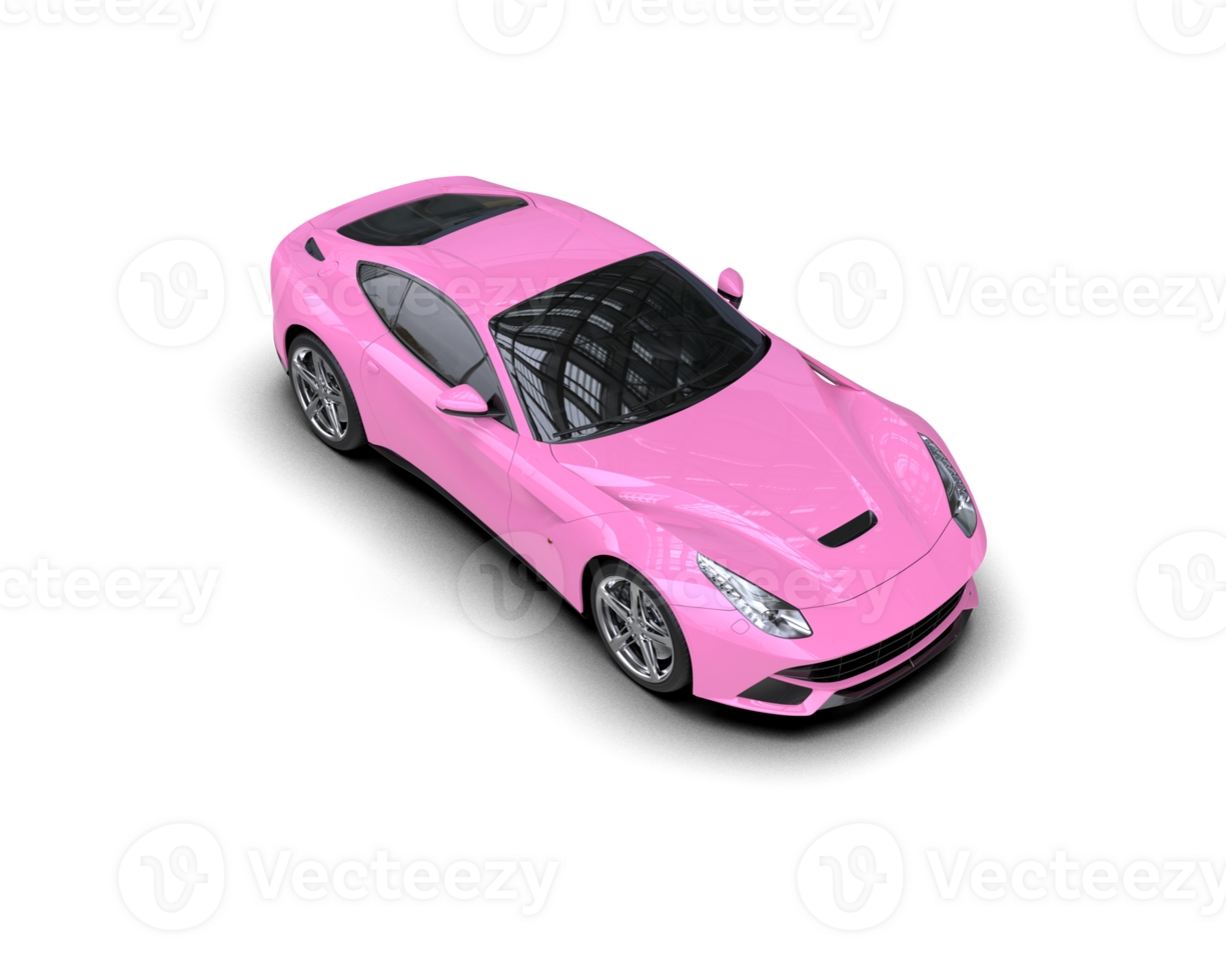 Realistic sport car isolated on background. 3d rendering - illustration png