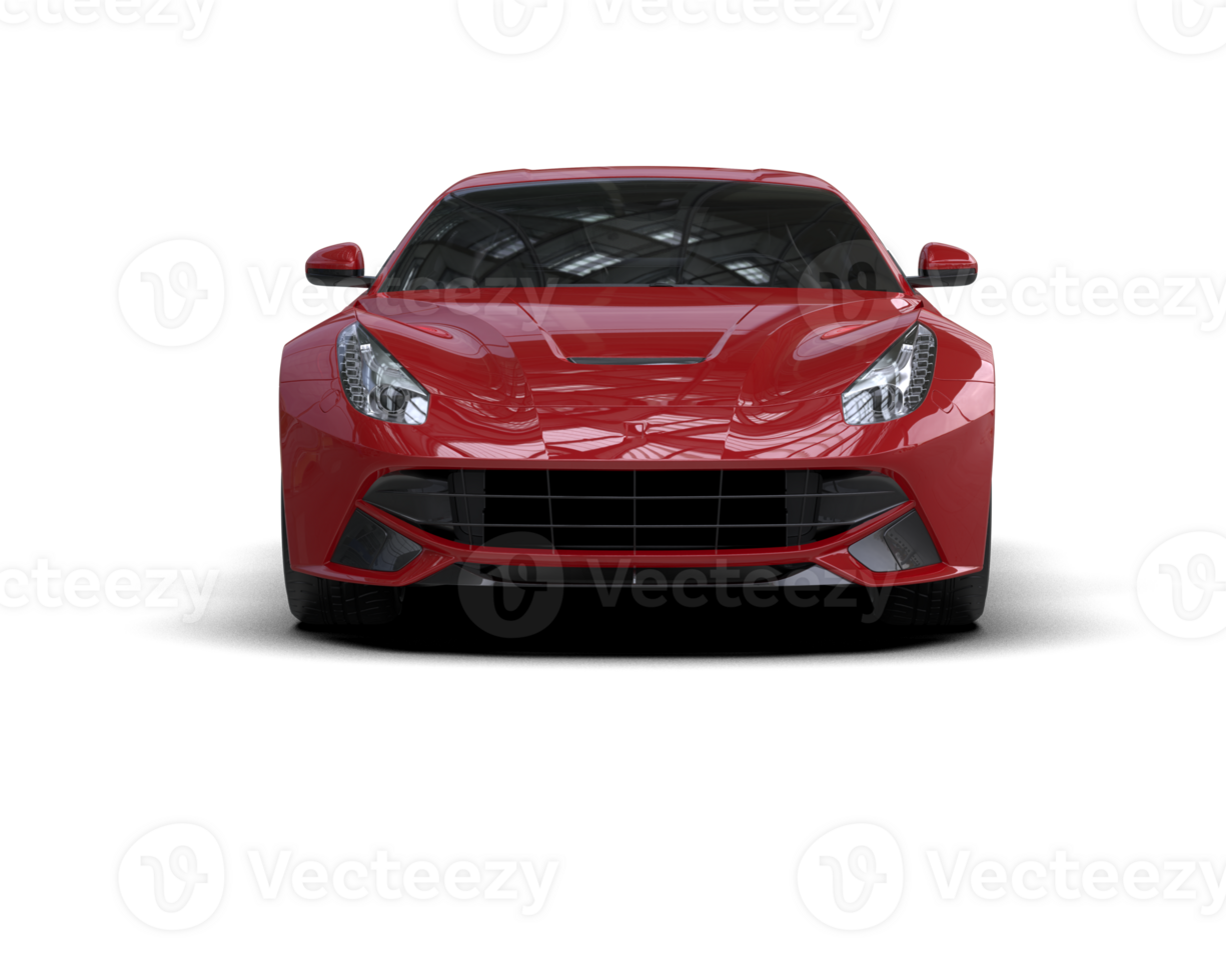 Realistic sport car isolated on background. 3d rendering - illustration png