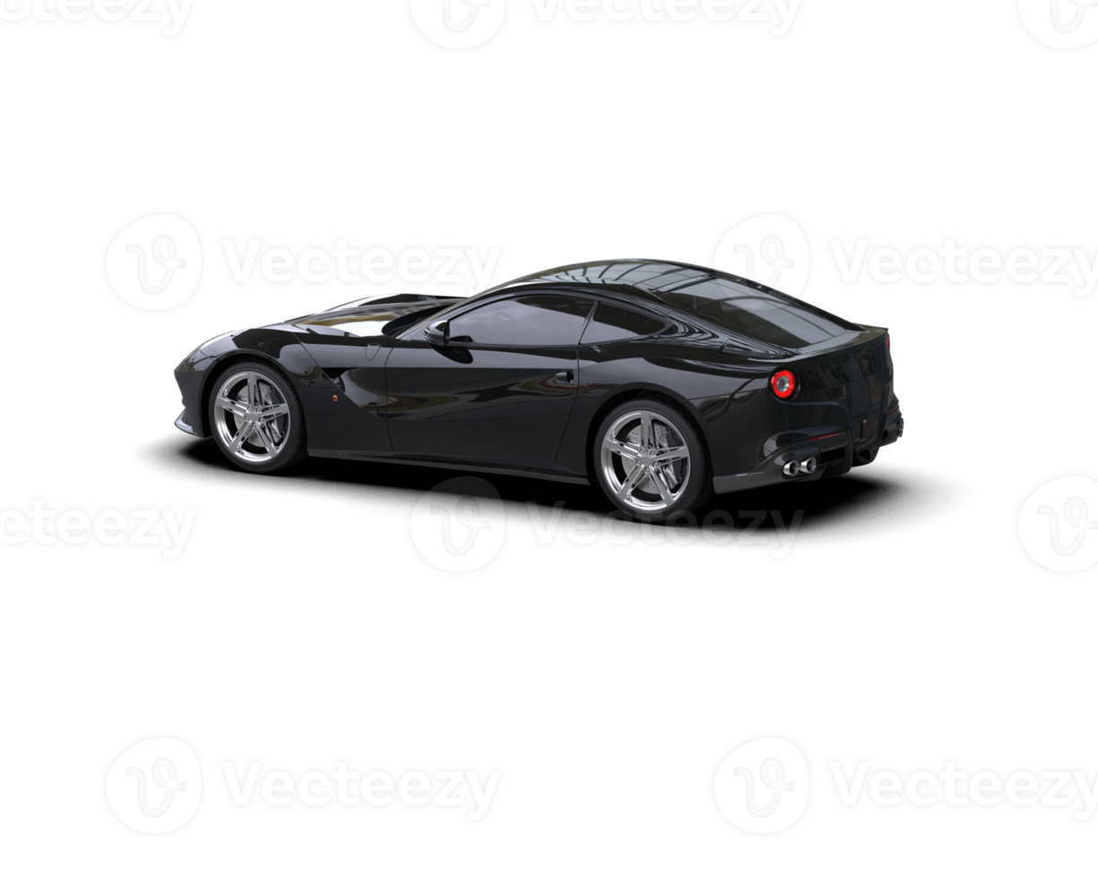 Realistic sport car isolated on background. 3d rendering - illustration png