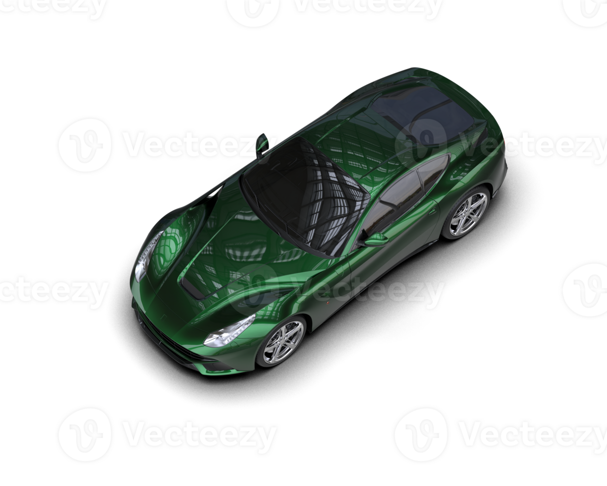Realistic sport car isolated on background. 3d rendering - illustration png