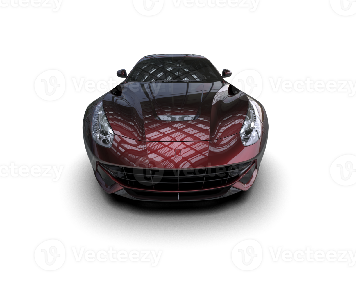 Realistic sport car isolated on background. 3d rendering - illustration png