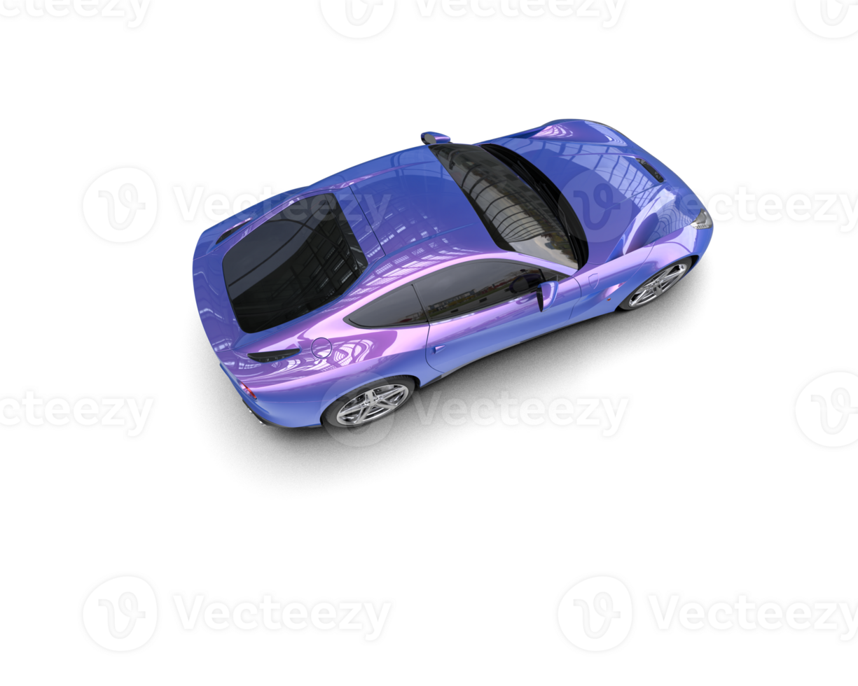 Realistic sport car isolated on background. 3d rendering - illustration png
