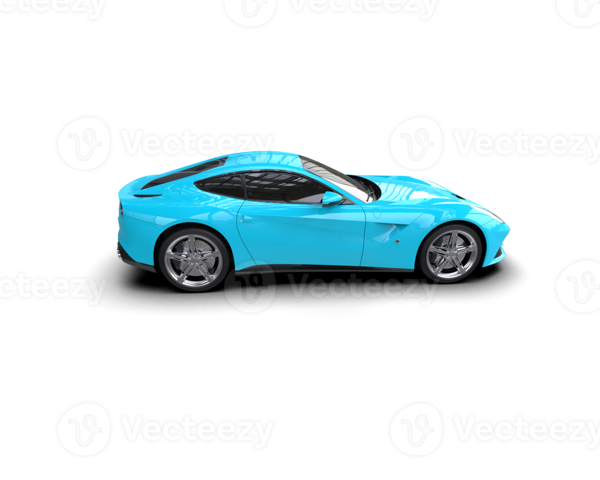 Realistic sport car isolated on background. 3d rendering - illustration png