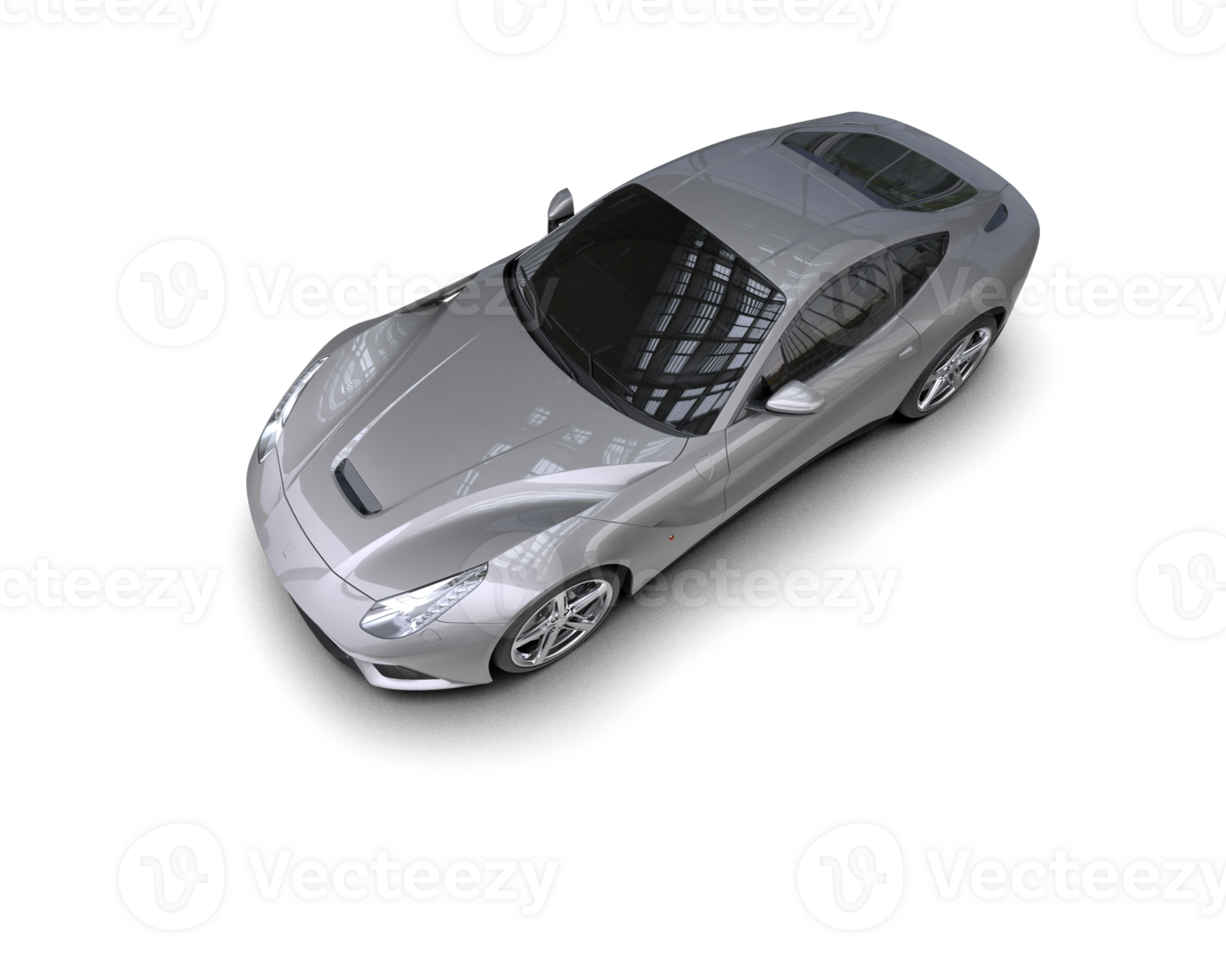 Realistic sport car isolated on background. 3d rendering - illustration png