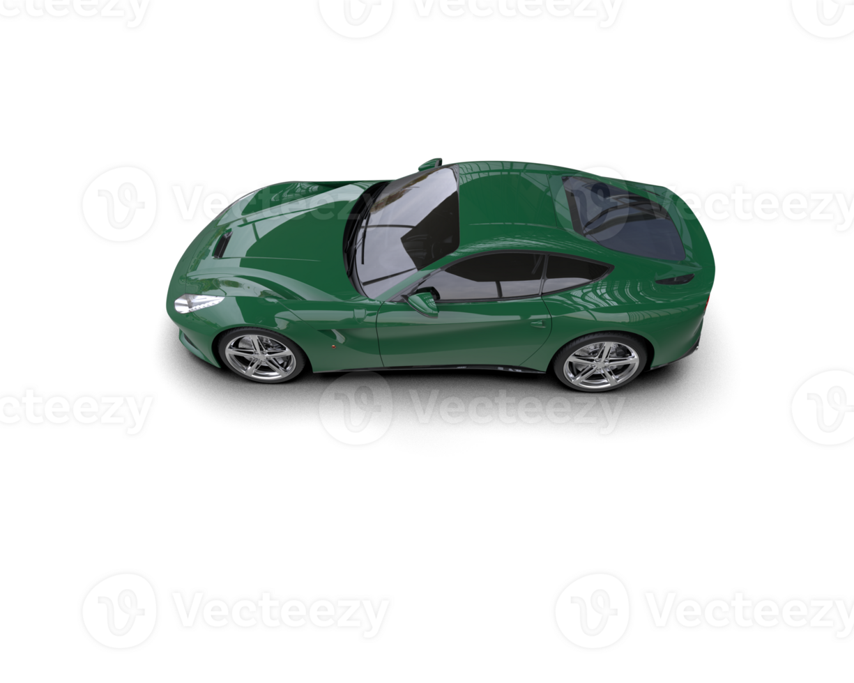 realista deporte coche aislado en antecedentes. 3d representación - ilustración png