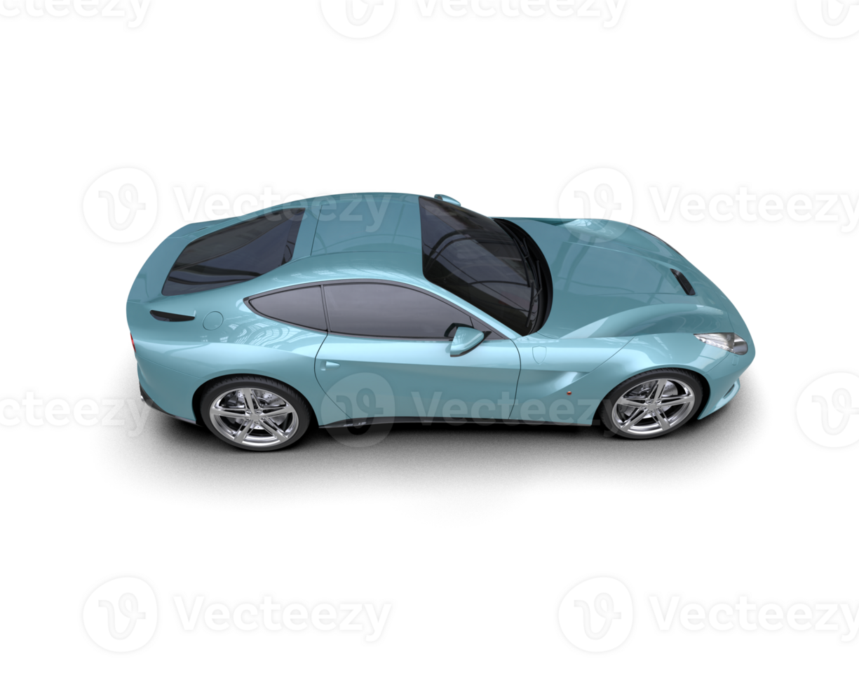 Realistic sport car isolated on background. 3d rendering - illustration png