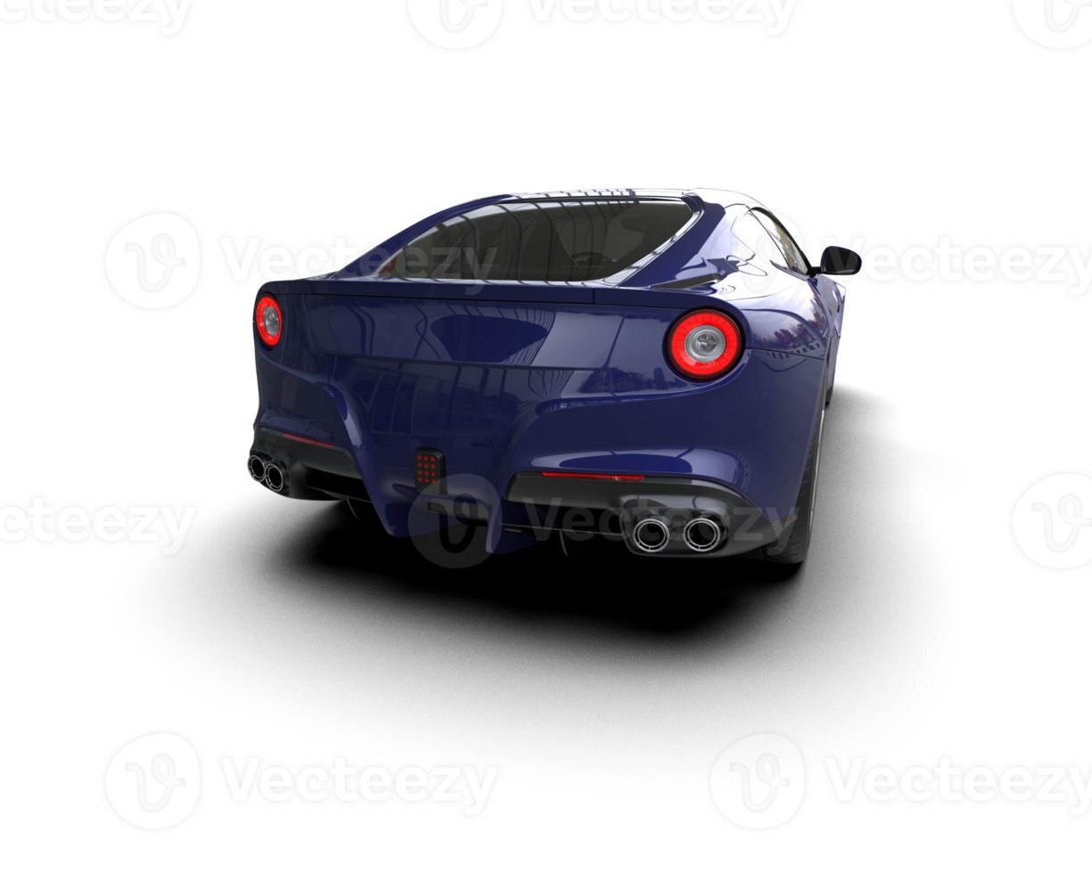 Realistic sport car isolated on background. 3d rendering - illustration png