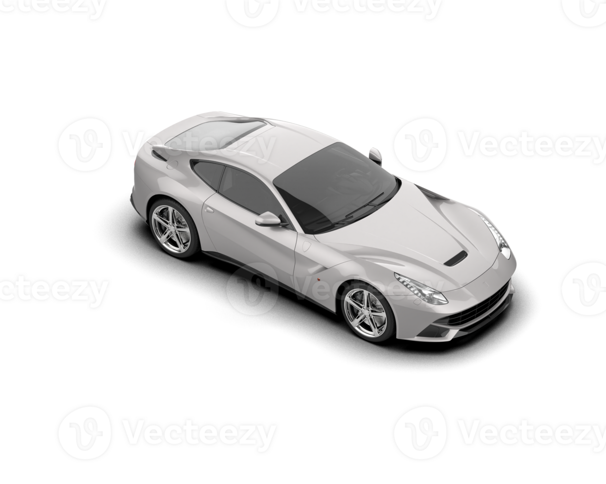 Realistic sport car isolated on background. 3d rendering - illustration png