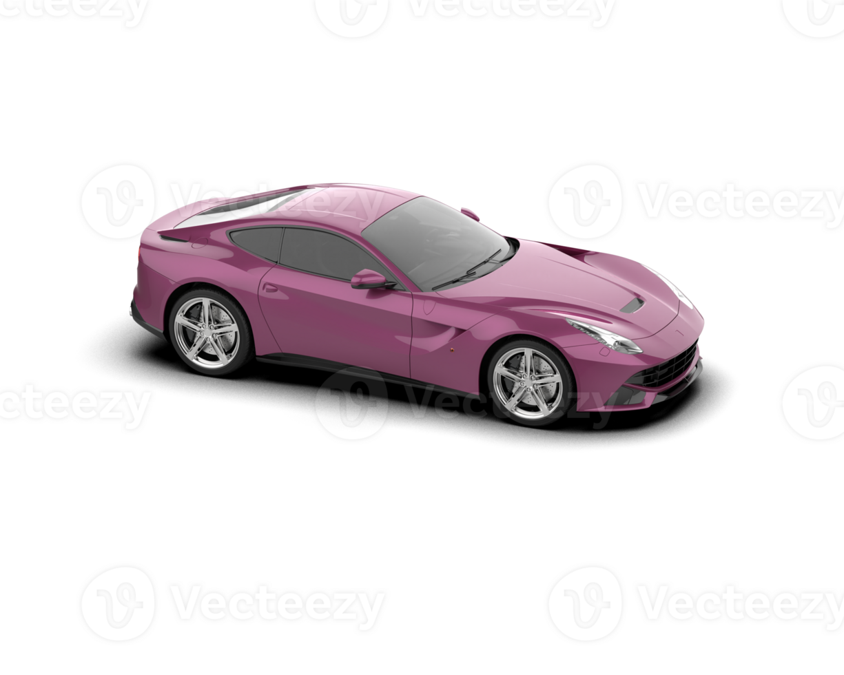 Realistic sport car isolated on background. 3d rendering - illustration png