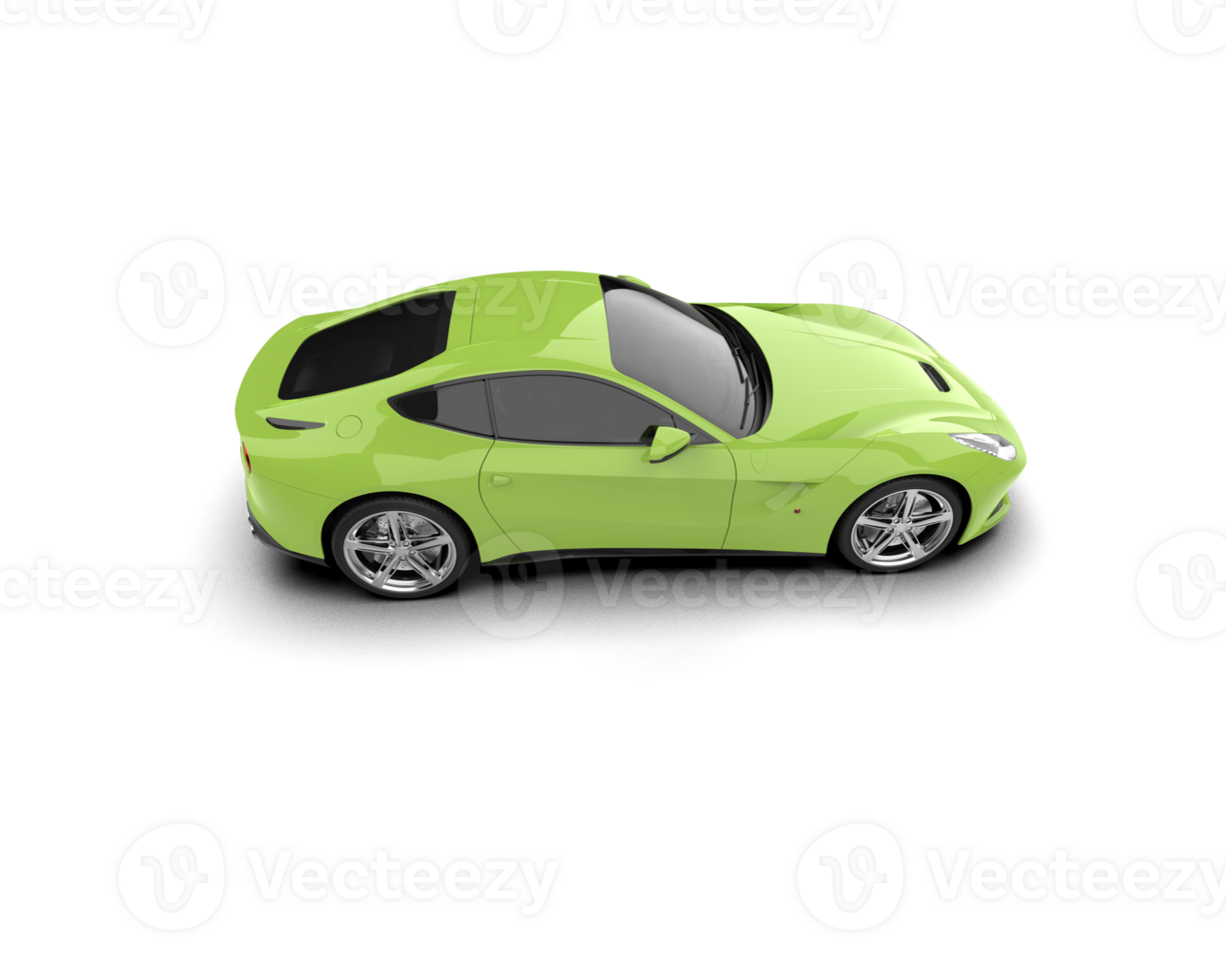 Realistic sport car isolated on background. 3d rendering - illustration png