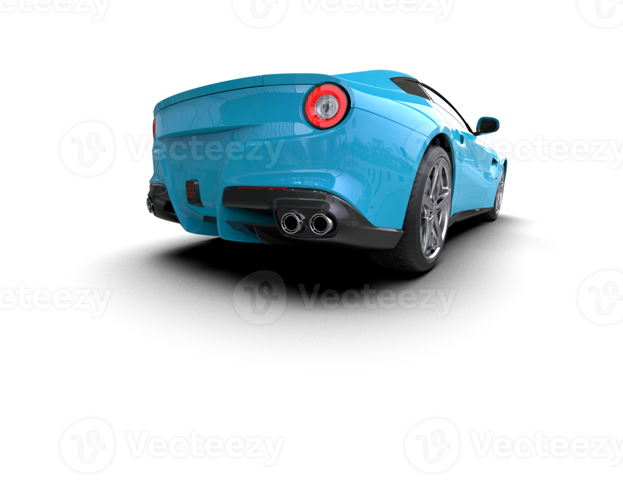 Realistic sport car isolated on background. 3d rendering - illustration png