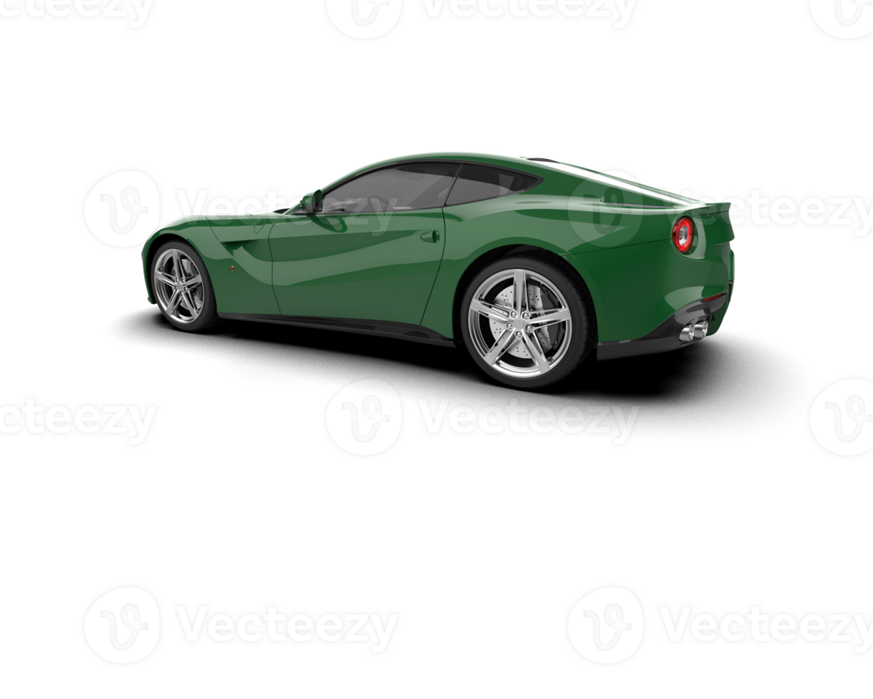 Realistic sport car isolated on background. 3d rendering - illustration png