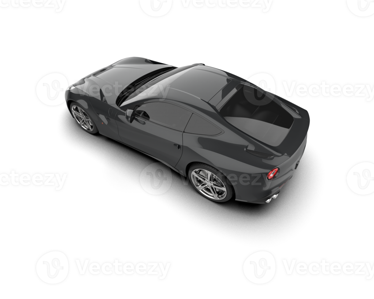 Realistic sport car isolated on background. 3d rendering - illustration png