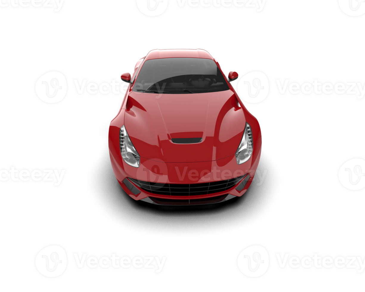 Realistic sport car isolated on background. 3d rendering - illustration png