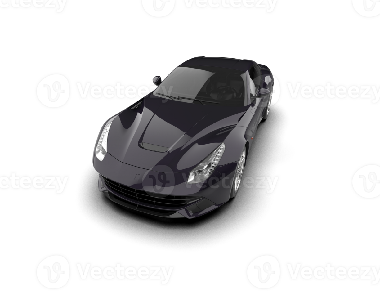 Realistic sport car isolated on background. 3d rendering - illustration png