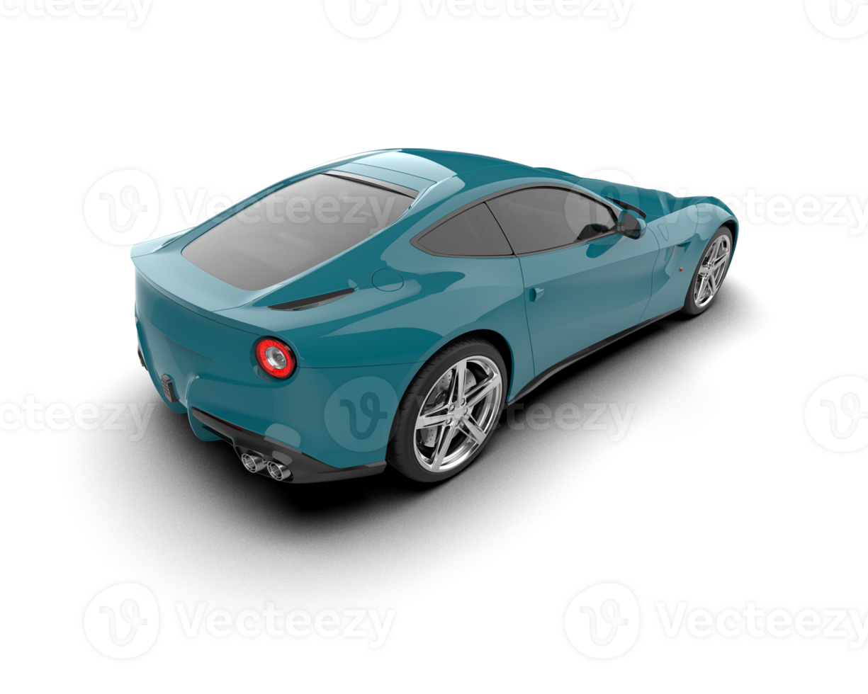 Realistic sport car isolated on background. 3d rendering - illustration png