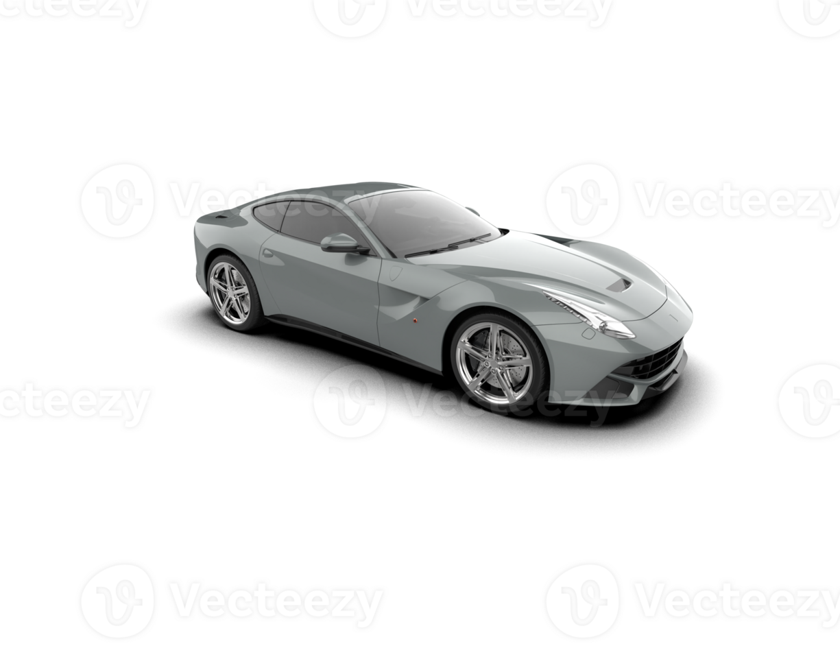 Realistic sport car isolated on background. 3d rendering - illustration png