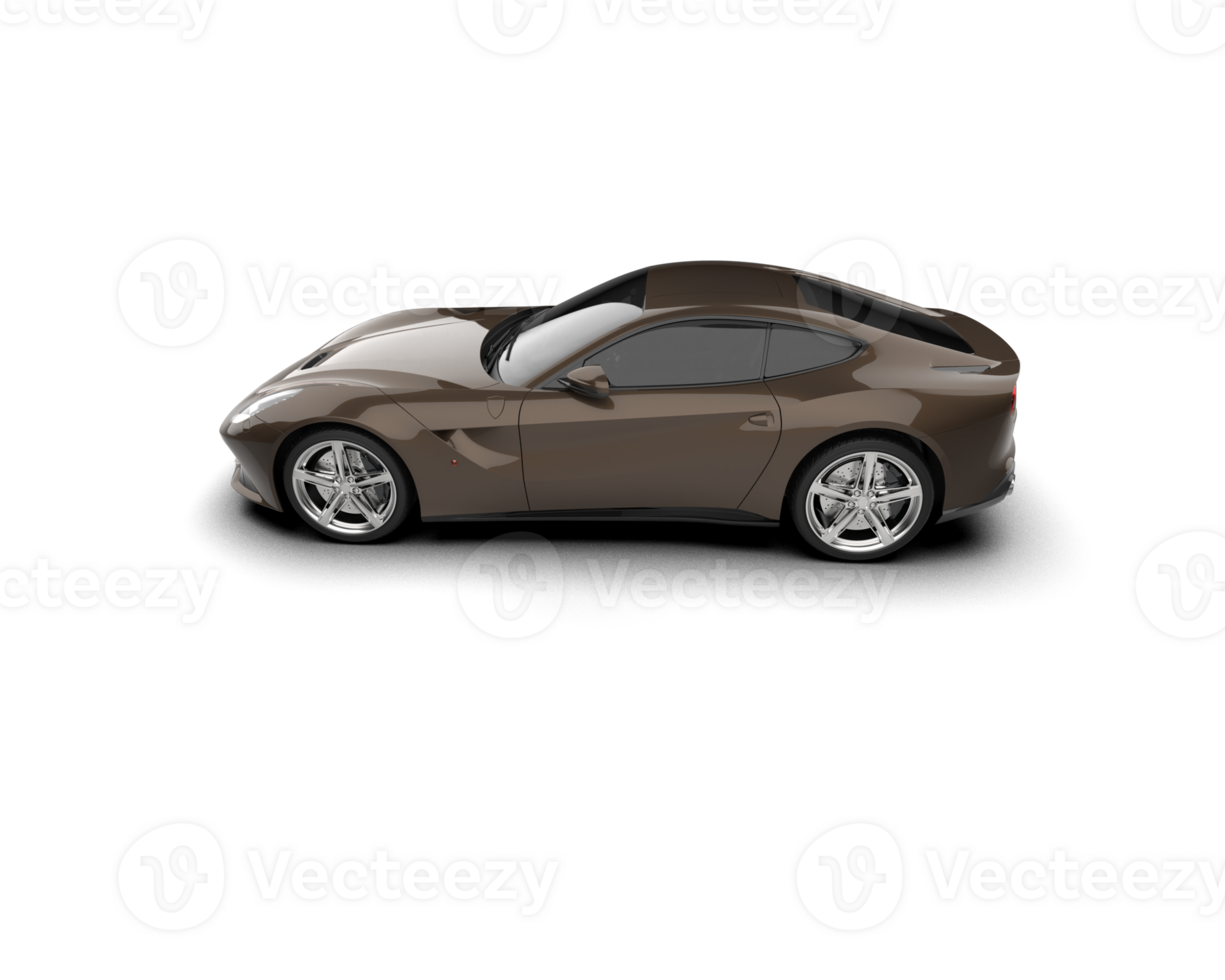 Realistic sport car isolated on background. 3d rendering - illustration png