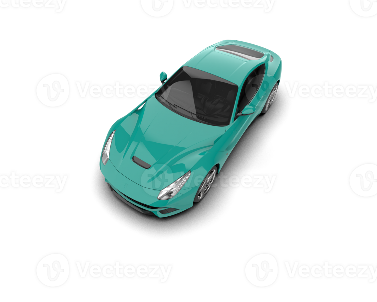Realistic sport car isolated on background. 3d rendering - illustration png