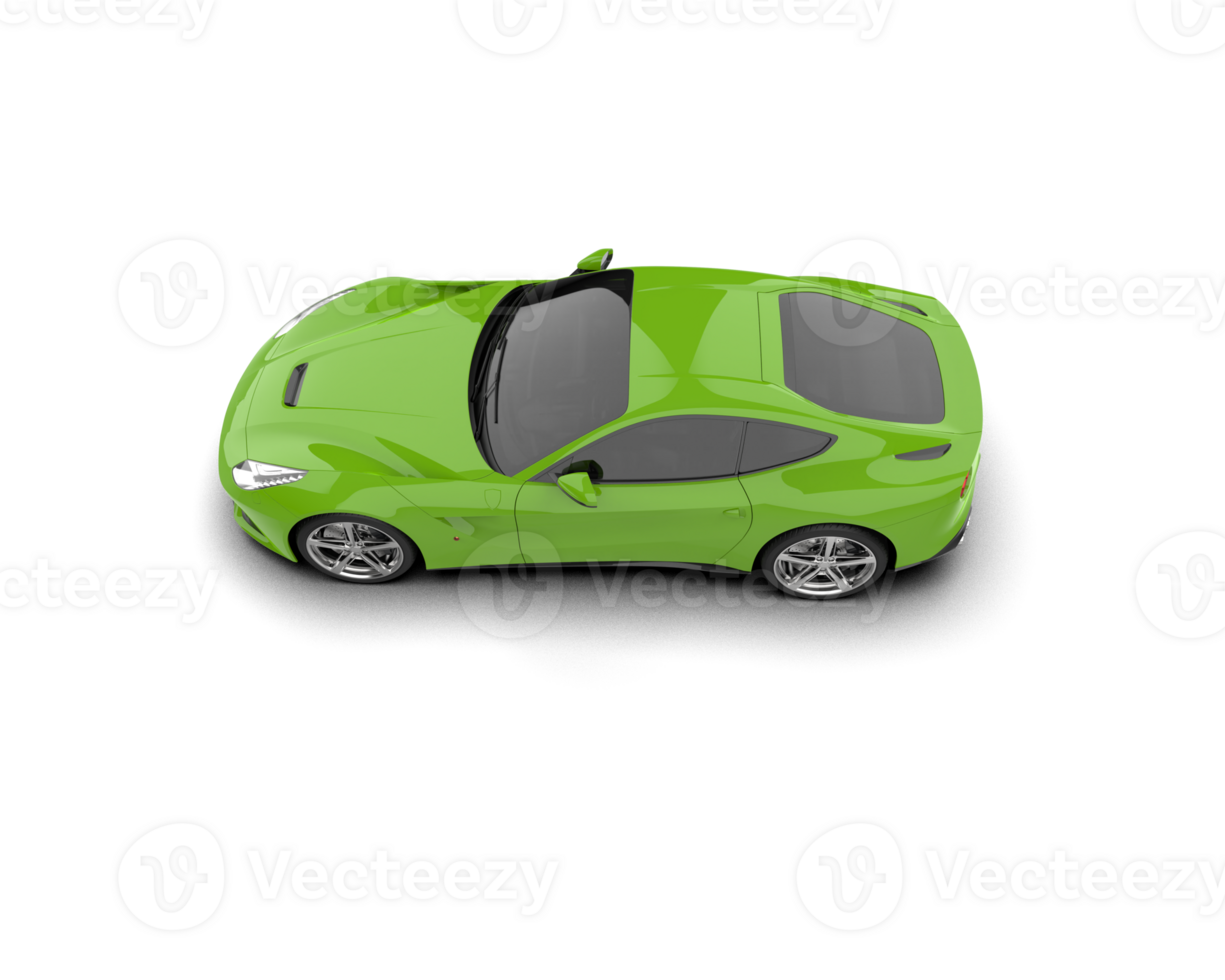 Realistic sport car isolated on background. 3d rendering - illustration png