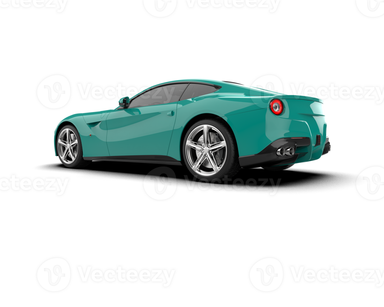 Realistic sport car isolated on background. 3d rendering - illustration png