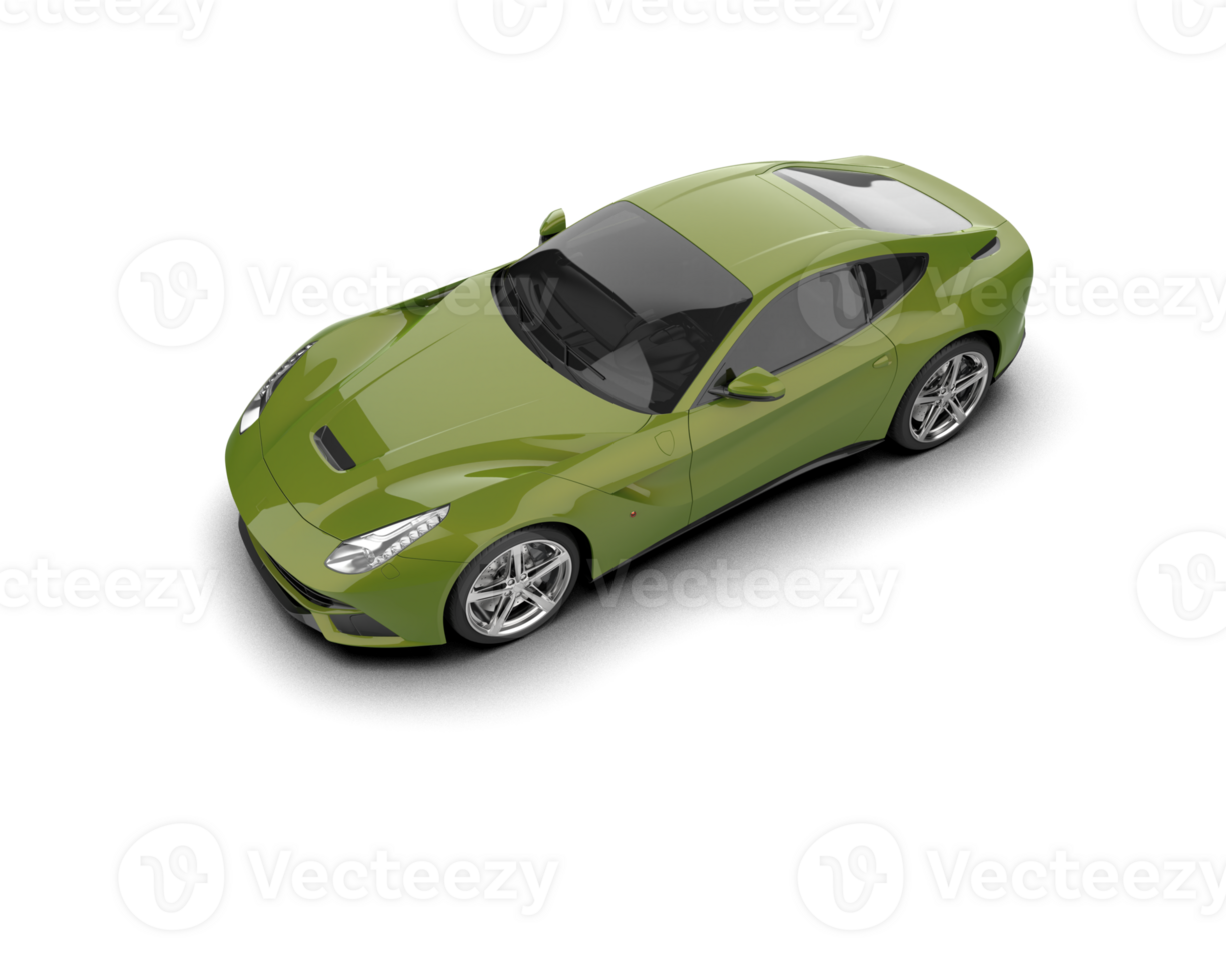 Realistic sport car isolated on background. 3d rendering - illustration png