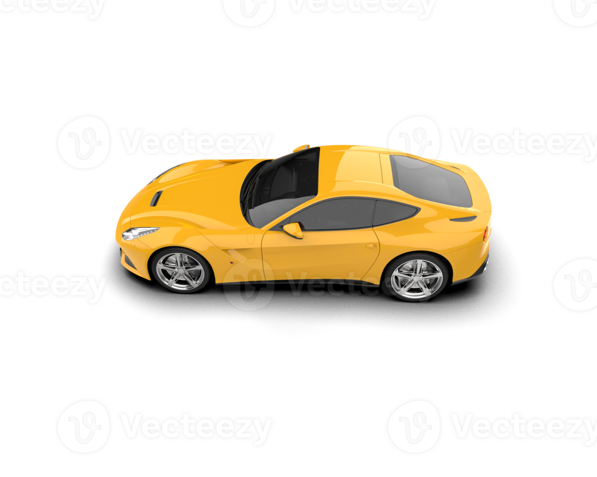 Realistic sport car isolated on background. 3d rendering - illustration png