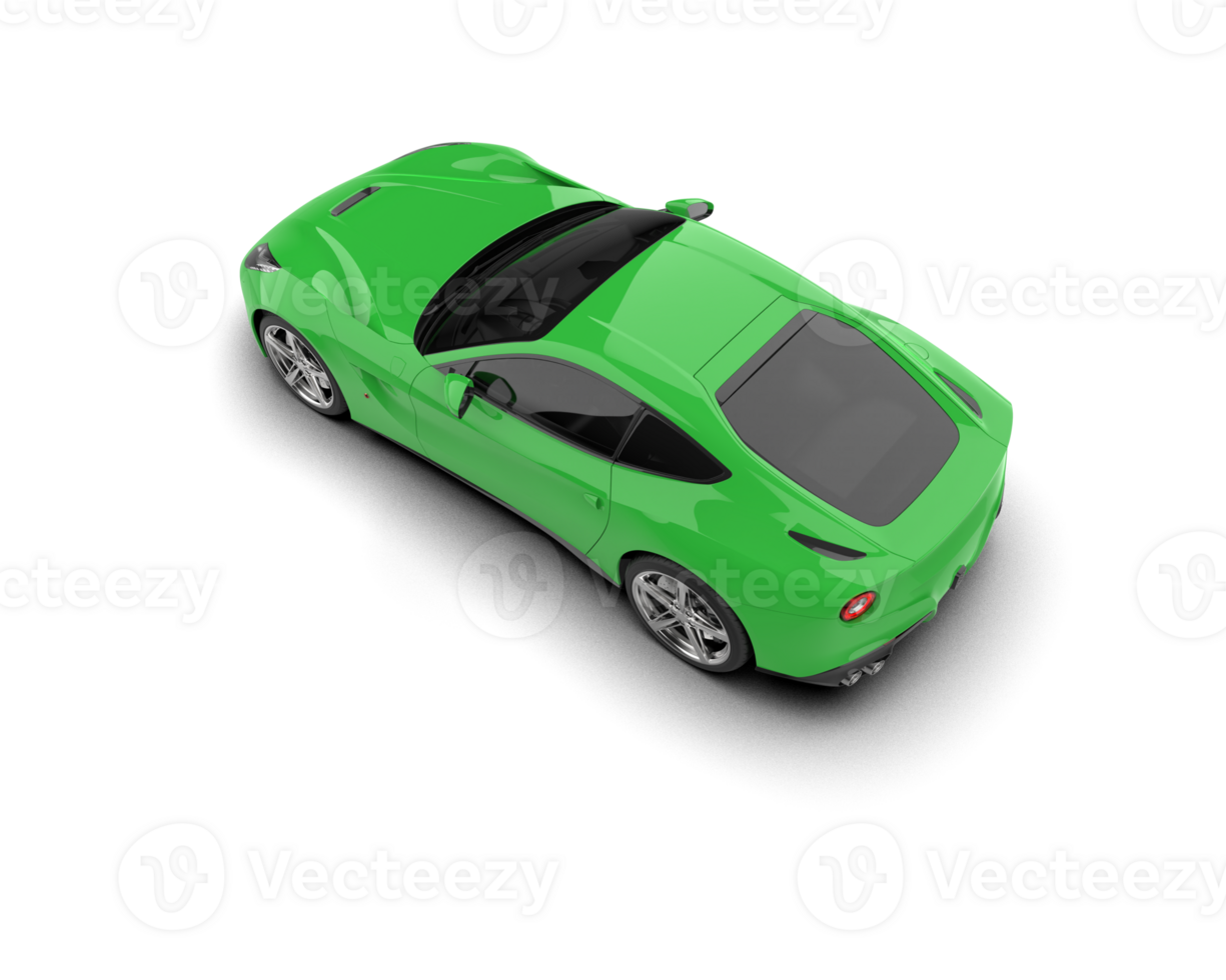 Realistic sport car isolated on background. 3d rendering - illustration png