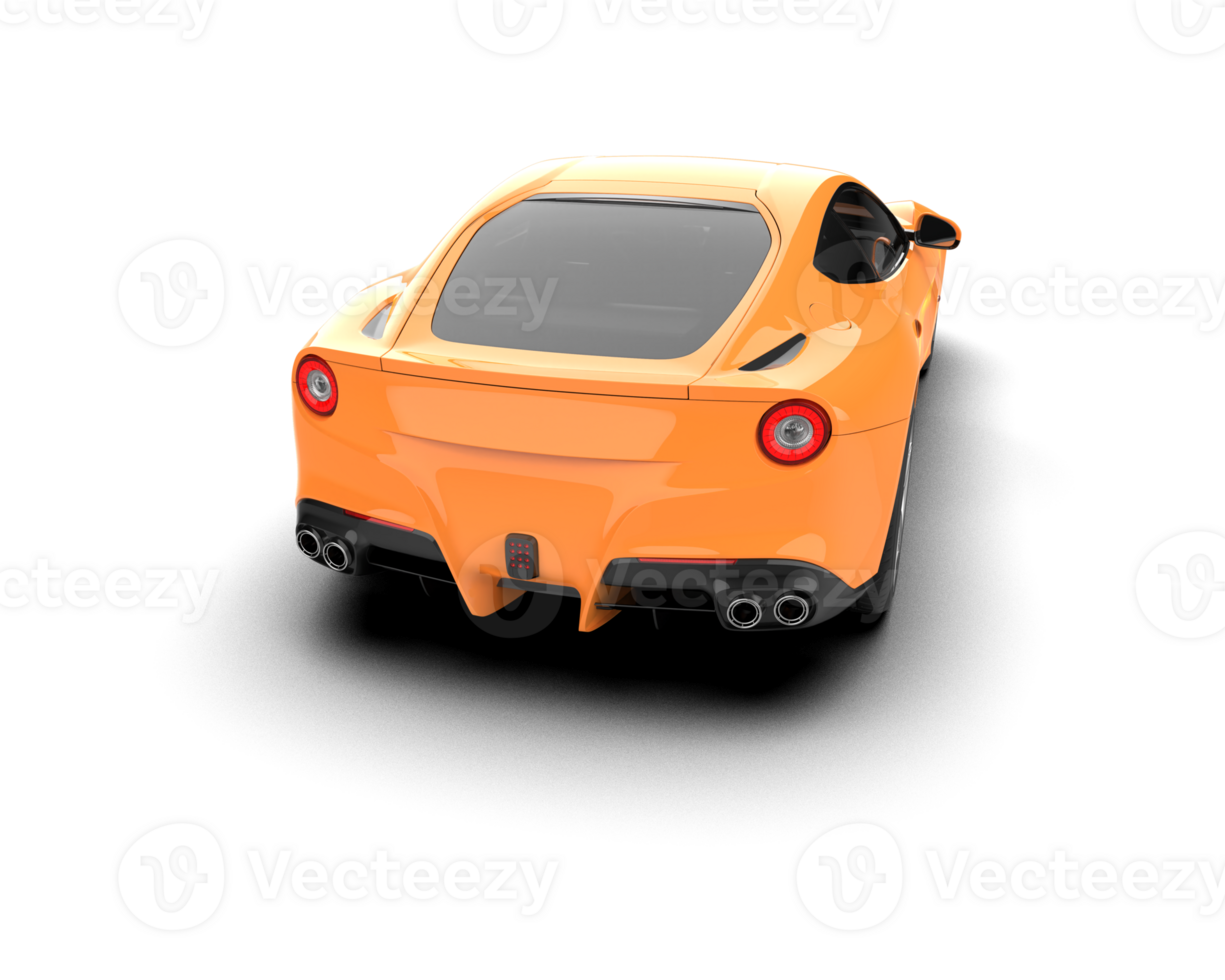 Realistic sport car isolated on background. 3d rendering - illustration png