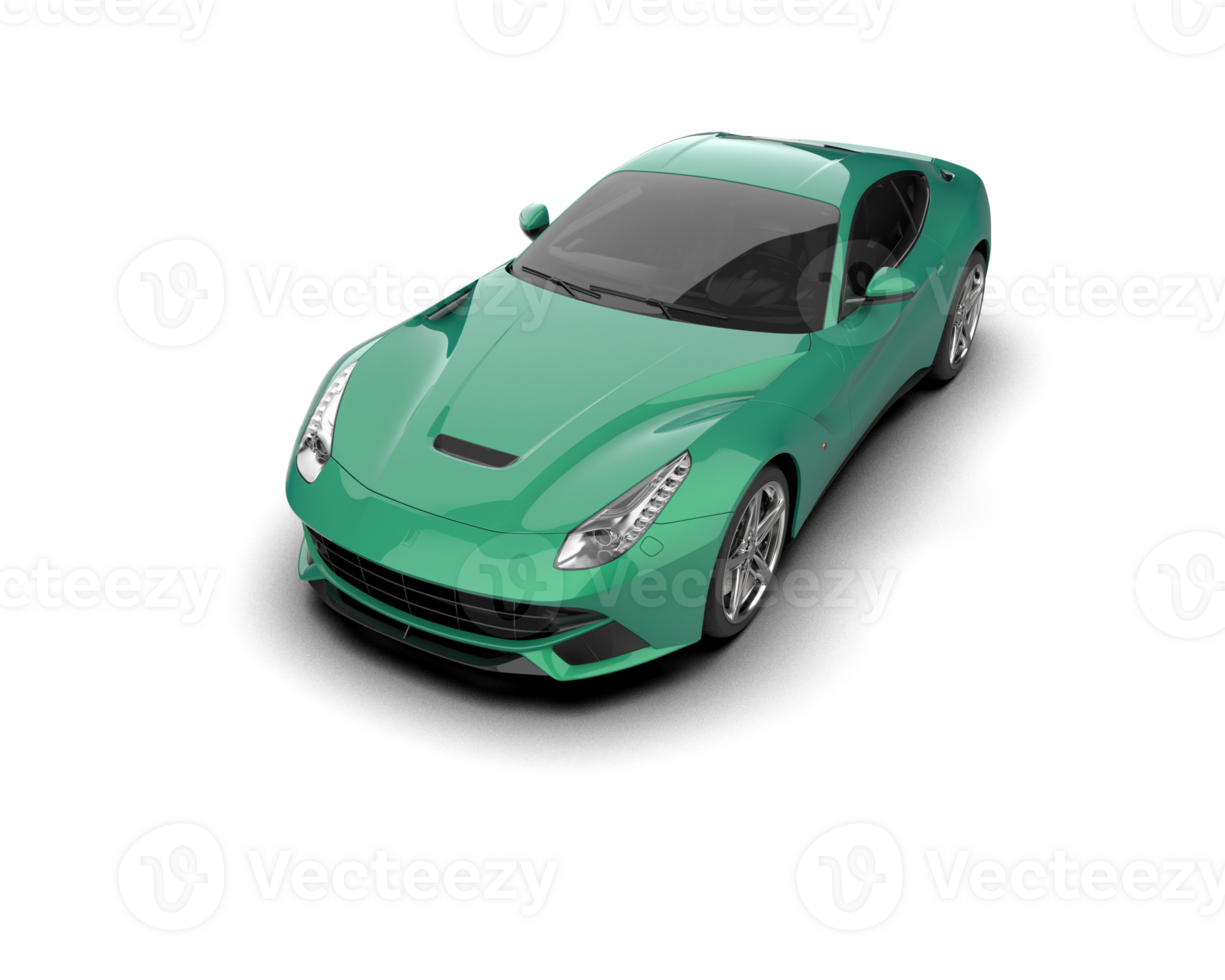 Realistic sport car isolated on background. 3d rendering - illustration png