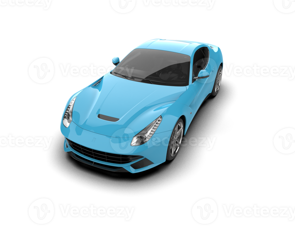 Realistic sport car isolated on background. 3d rendering - illustration png