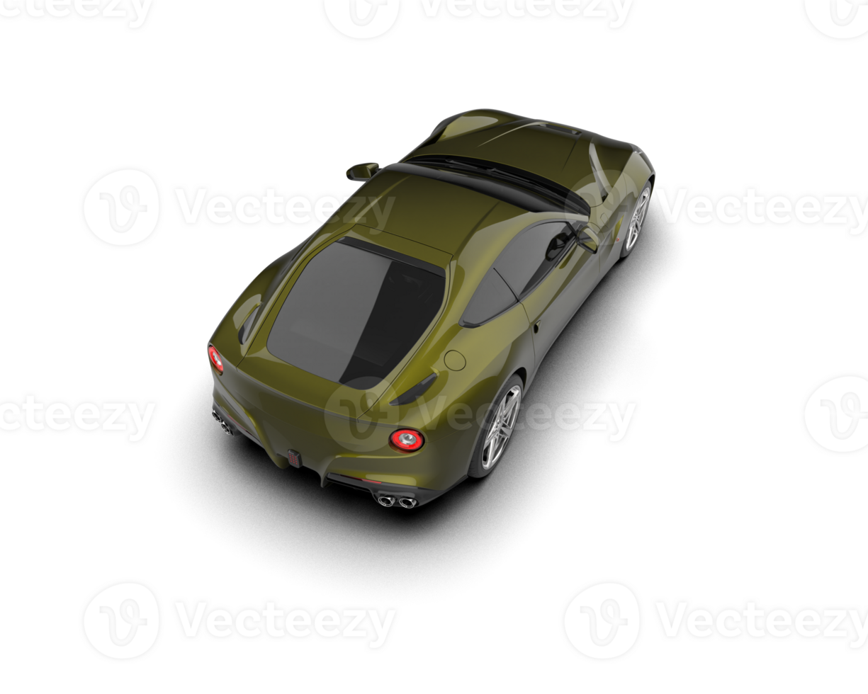 Realistic sport car isolated on background. 3d rendering - illustration png