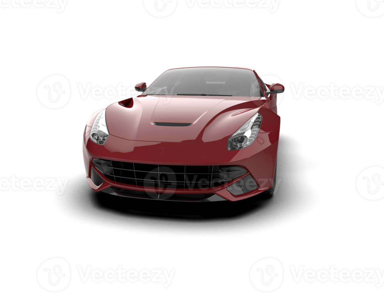 Realistic sport car isolated on background. 3d rendering - illustration png