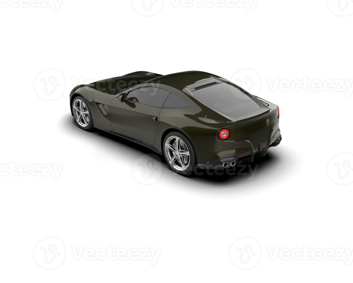 Realistic sport car isolated on background. 3d rendering - illustration png