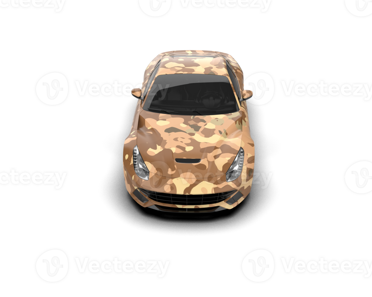 Realistic sport car isolated on background. 3d rendering - illustration png