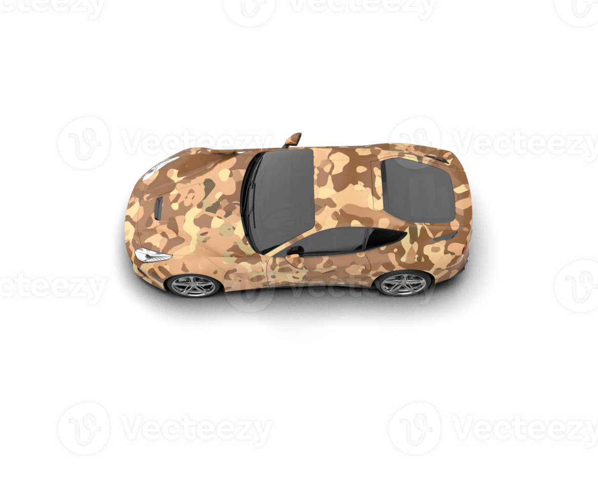 Realistic sport car isolated on background. 3d rendering - illustration png