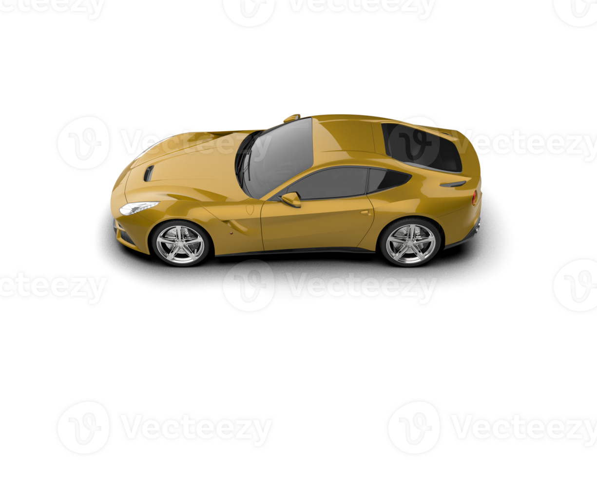 Realistic sport car isolated on background. 3d rendering - illustration png