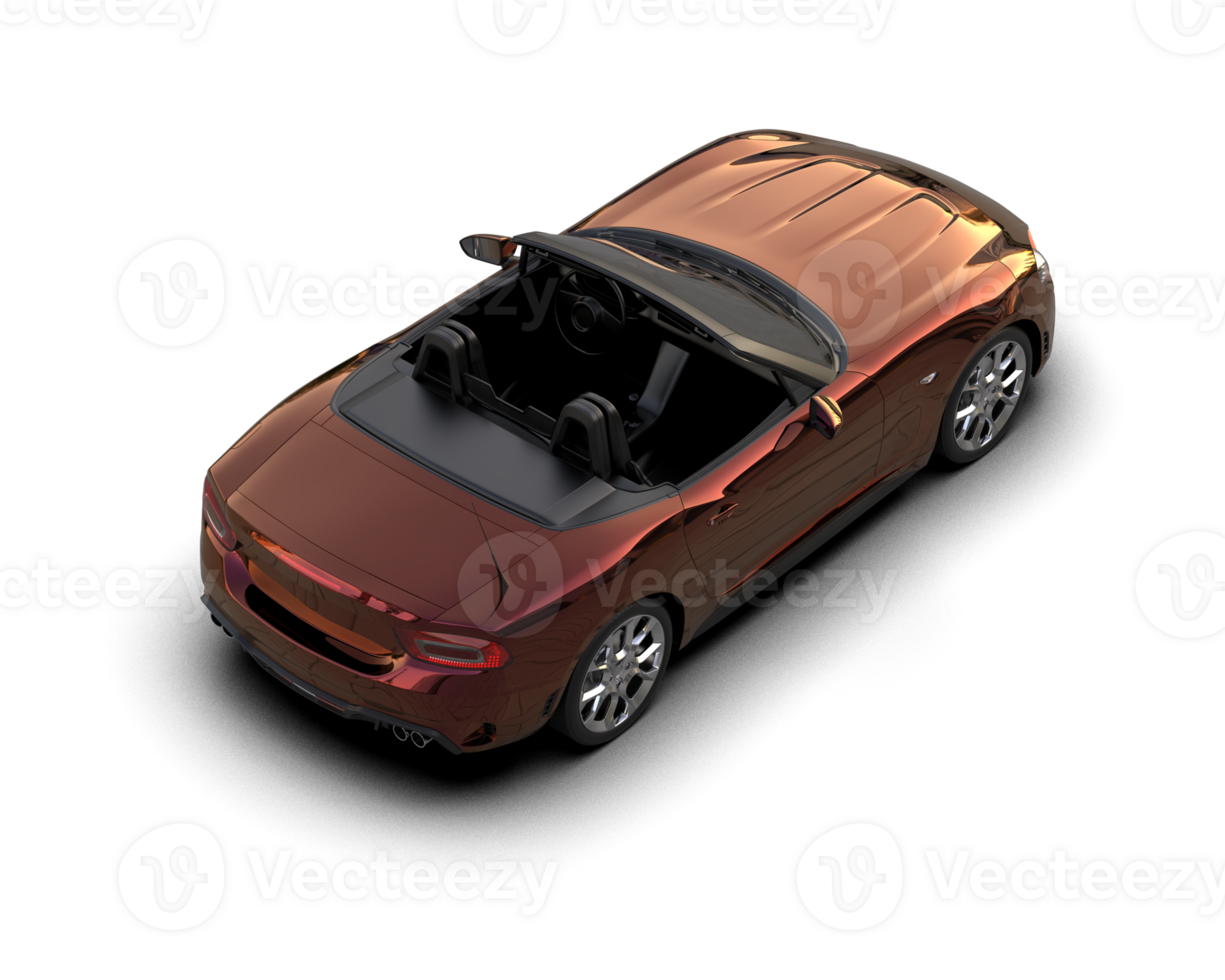 Realistic sport car isolated on background. 3d rendering - illustration png