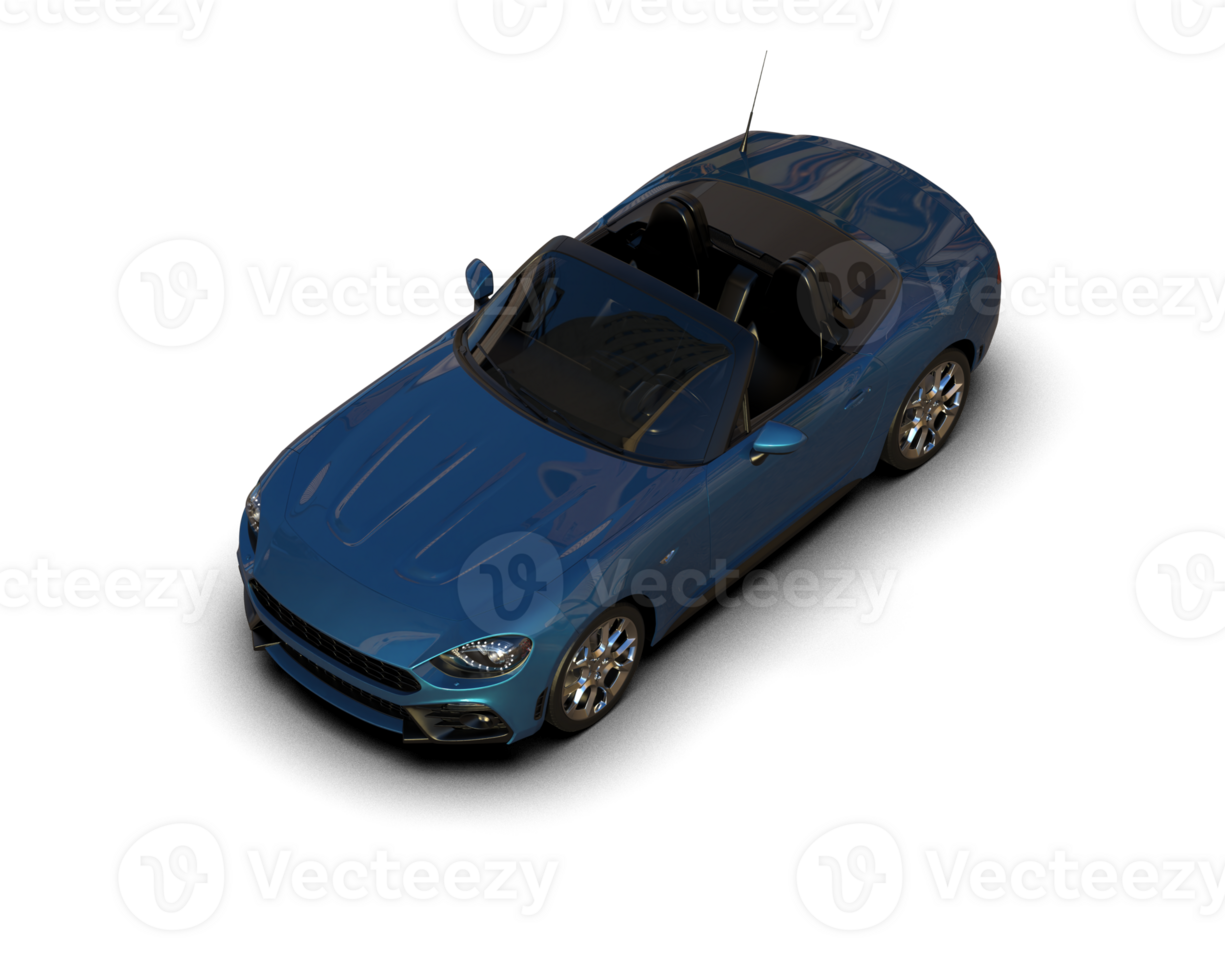 Realistic sport car isolated on background. 3d rendering - illustration png