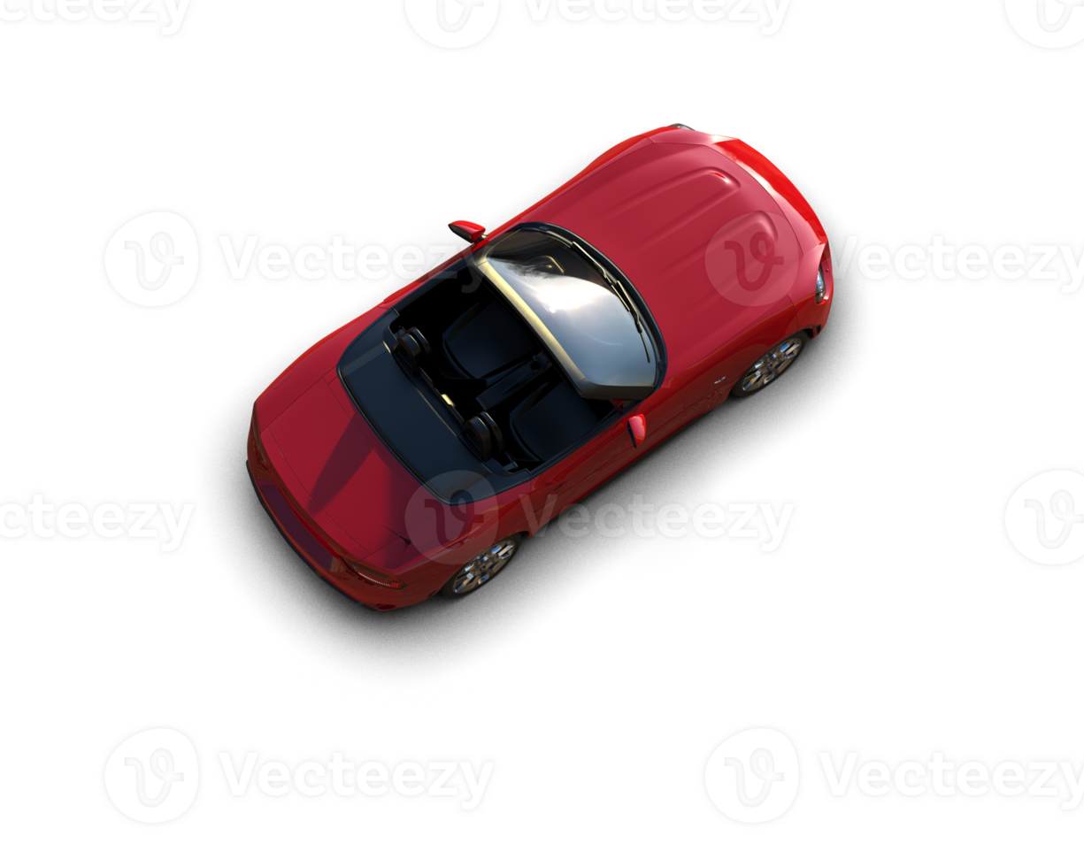 Realistic sport car isolated on background. 3d rendering - illustration png