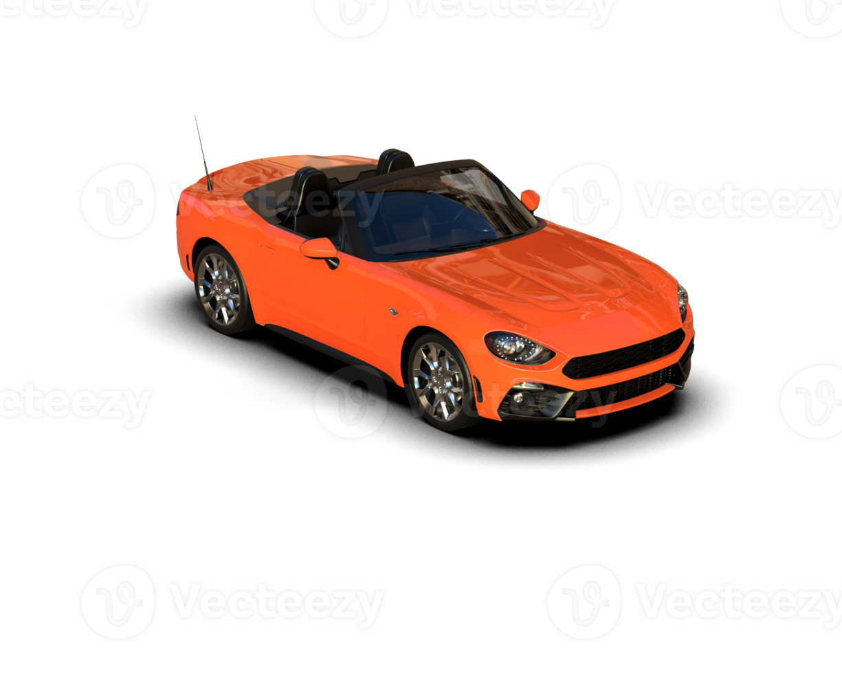 Realistic sport car isolated on background. 3d rendering - illustration png