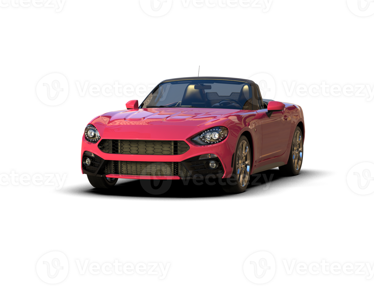 Realistic sport car isolated on background. 3d rendering - illustration png
